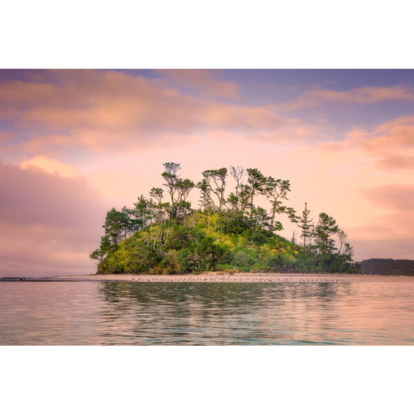 Sunrise at Beehive island in New Zealand