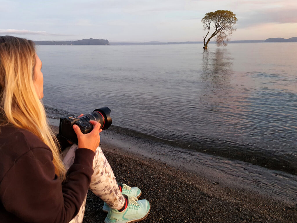 Photographer Maria Eves Shooting at Lake Taupo