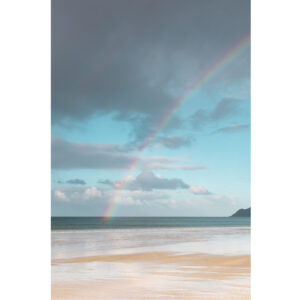 Waipu Cove Rainbow over the beach and sea
